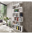 ATHENA Libreria Alta design moderno bianca 80 x 25 x 193