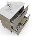 ATHENA Mobile sotto lavabo 80 cm con 2 cassetti e specchio