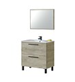 ATHENA Mobile sotto lavabo 80 cm con 2 cassetti e specchio