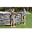 Bestway Set Piscina Fuori Terra Power Steel Comfort Jet Ovale da 610 x 366 x 122 cm