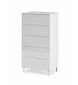 LOFT Settimanale cassettiera 5 cassetti bianco lucido