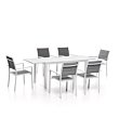 Tavolo allungabile OSTUNI in bianco, misure 140/210x77cm