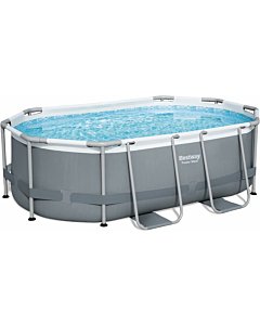 Bestway Set Piscina Fuori Terra Power Steel Ovale da 305 x 200 x 84 cm
