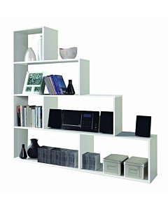 Libreria scaffale multiuso bianco lucido 145 x 29x 145