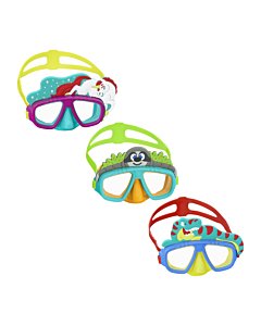 Maschera Animaletto 3-6 Anni, 3 colori assortiti Protezione Uv, Lenti In Policarbonato