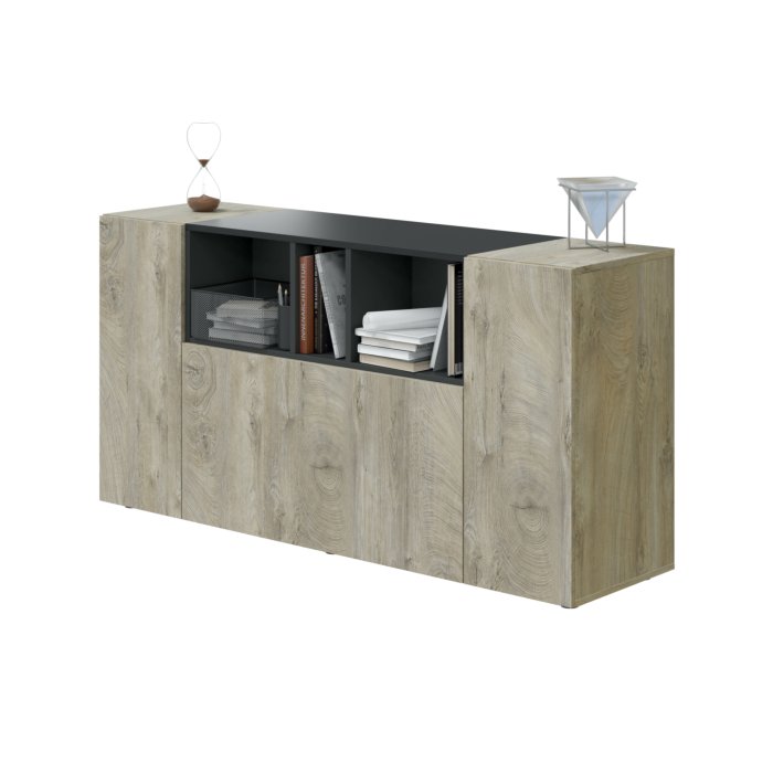 TAMIKO Credenza moderna con 3 ante