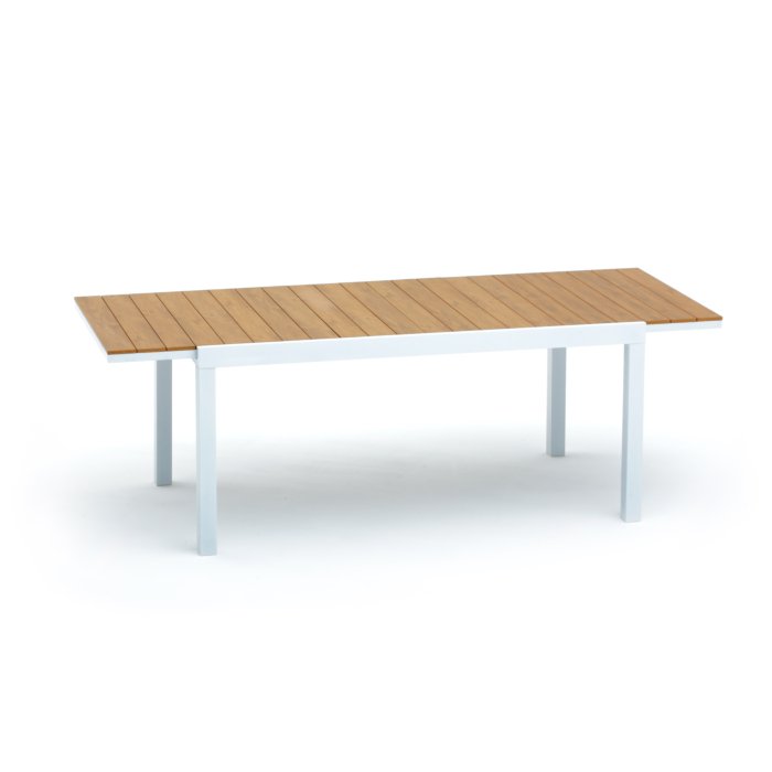 Tavolo BEVERLY allungabile in bianco, misure 165/225x90cm