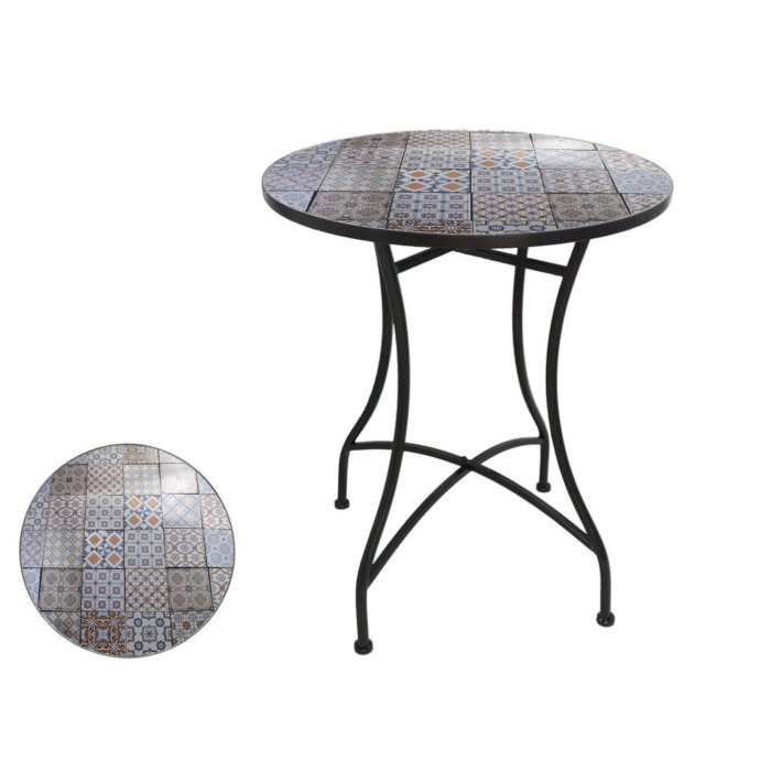 Tavolo pieghevole con mosaico Namir 60 x 71 cm