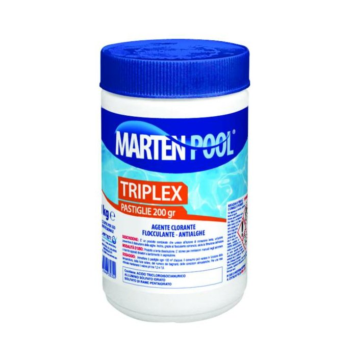 TRIPLEX cloro in pastiglie da 200gr - 1Kg